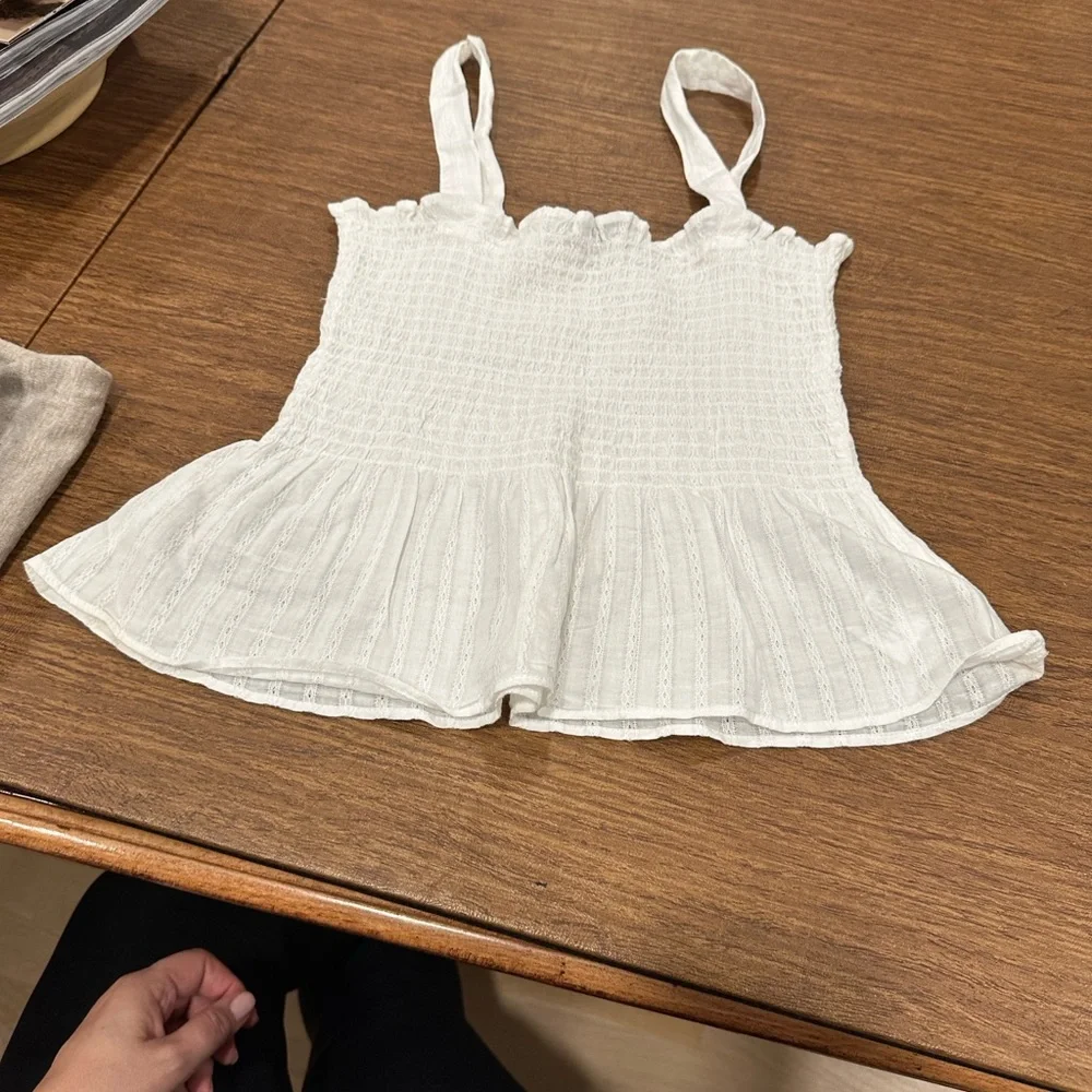 American Eagle Outfitters White Tank Top - Picture 3 of 5